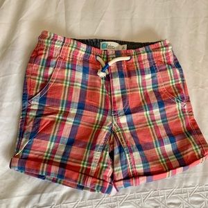 Boden madras shorts.  Never worn.  Size 5Y.